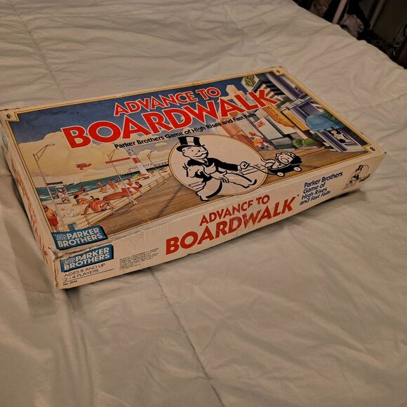 VINTAGE 1985 Parker Brothers ADVANCE TO BOARDWALK Board Game - Picture 1 of 15